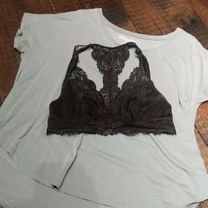 Lined lace bralett